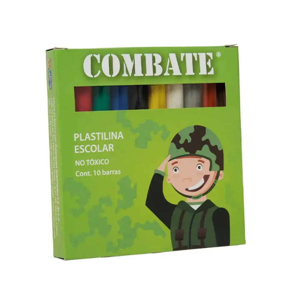 PLASTILINA C/10 BARRAS COMBATE