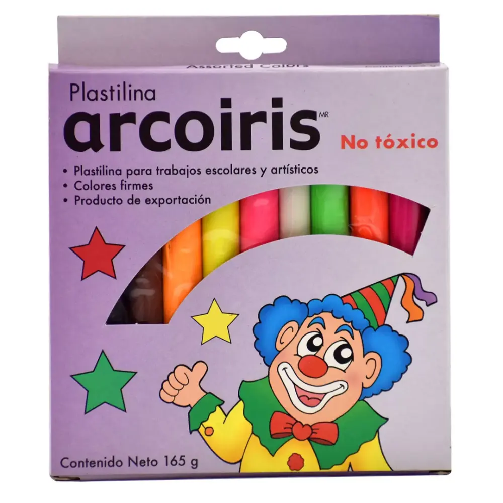 PLASTILINA C/10 BARRAS ARCOIRIS