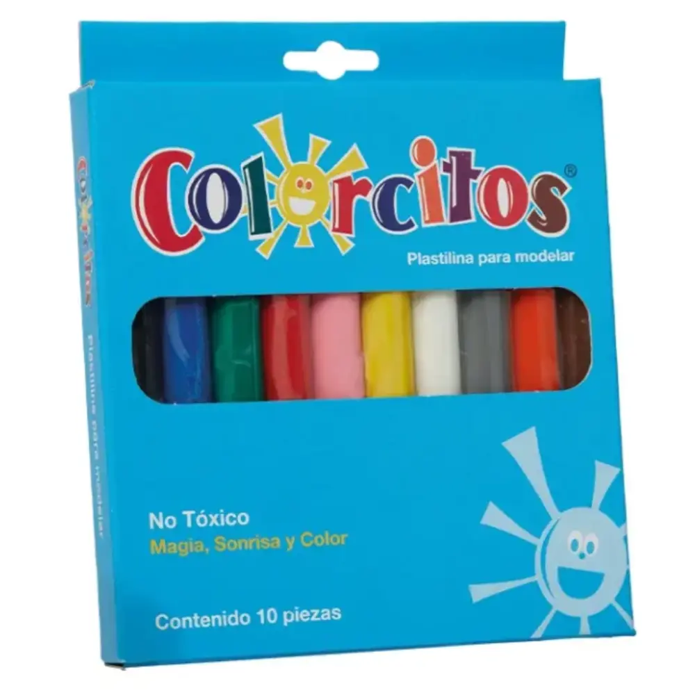 PLASTILINA C/10 BARRAS COLORITOS