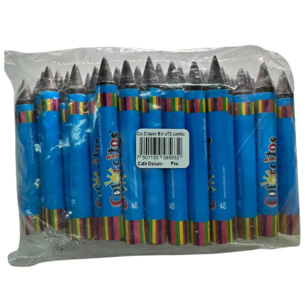 CRAYON KINDER GRUESO CAFE  PTE C/72 PZAS