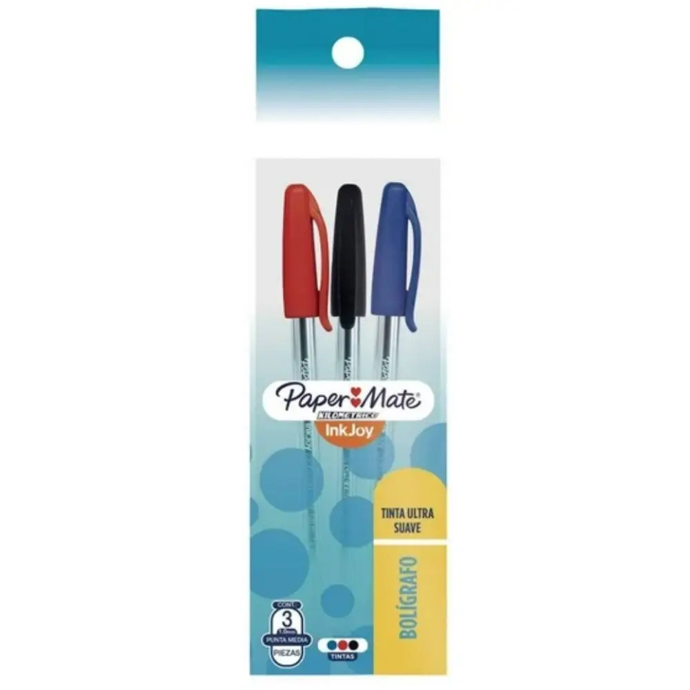BOLIGRAFO KILOMETRICO 100 P/M PTE. C/3 PZAS.