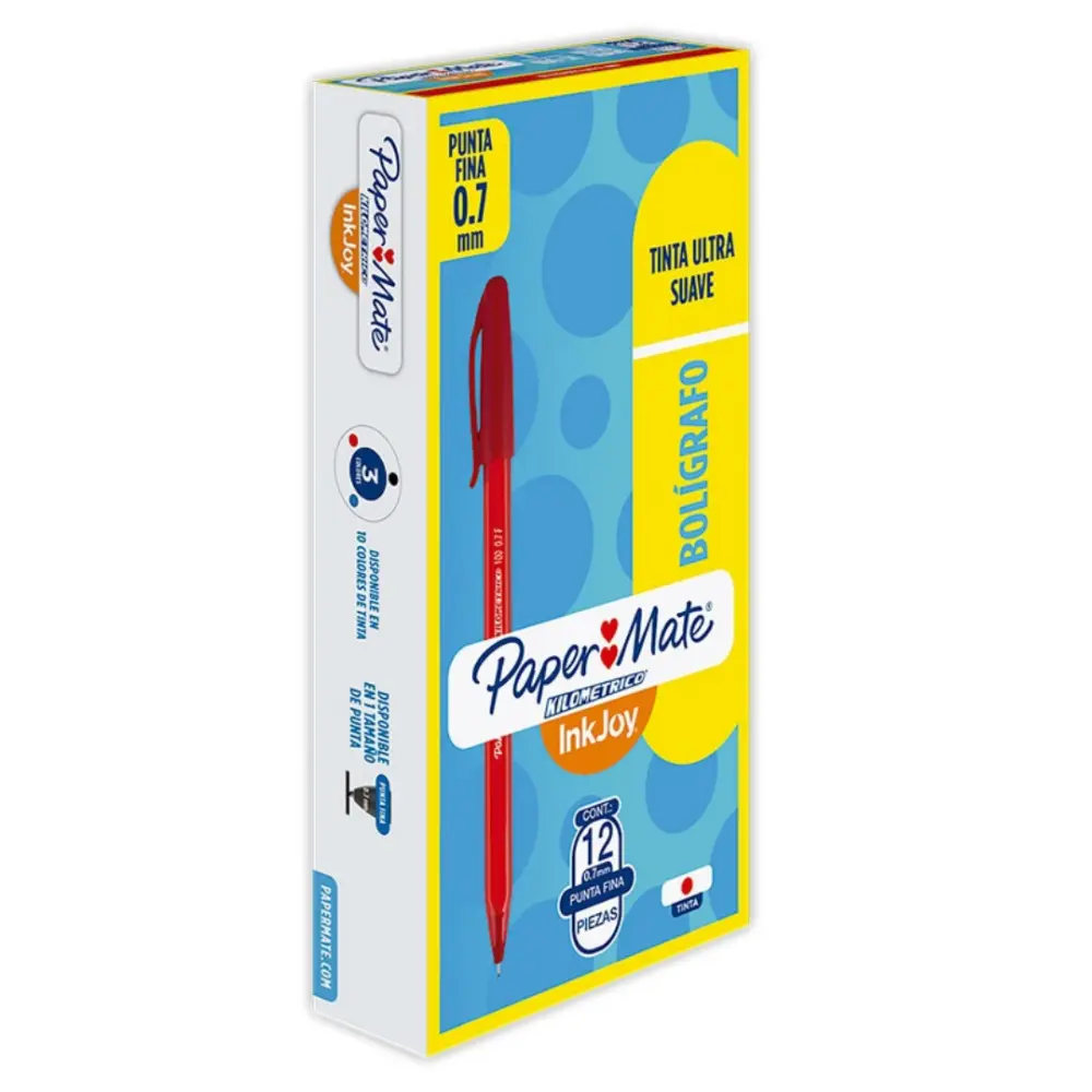 BOLIGRAFO KILOMETRICO P/FINO ROJO
