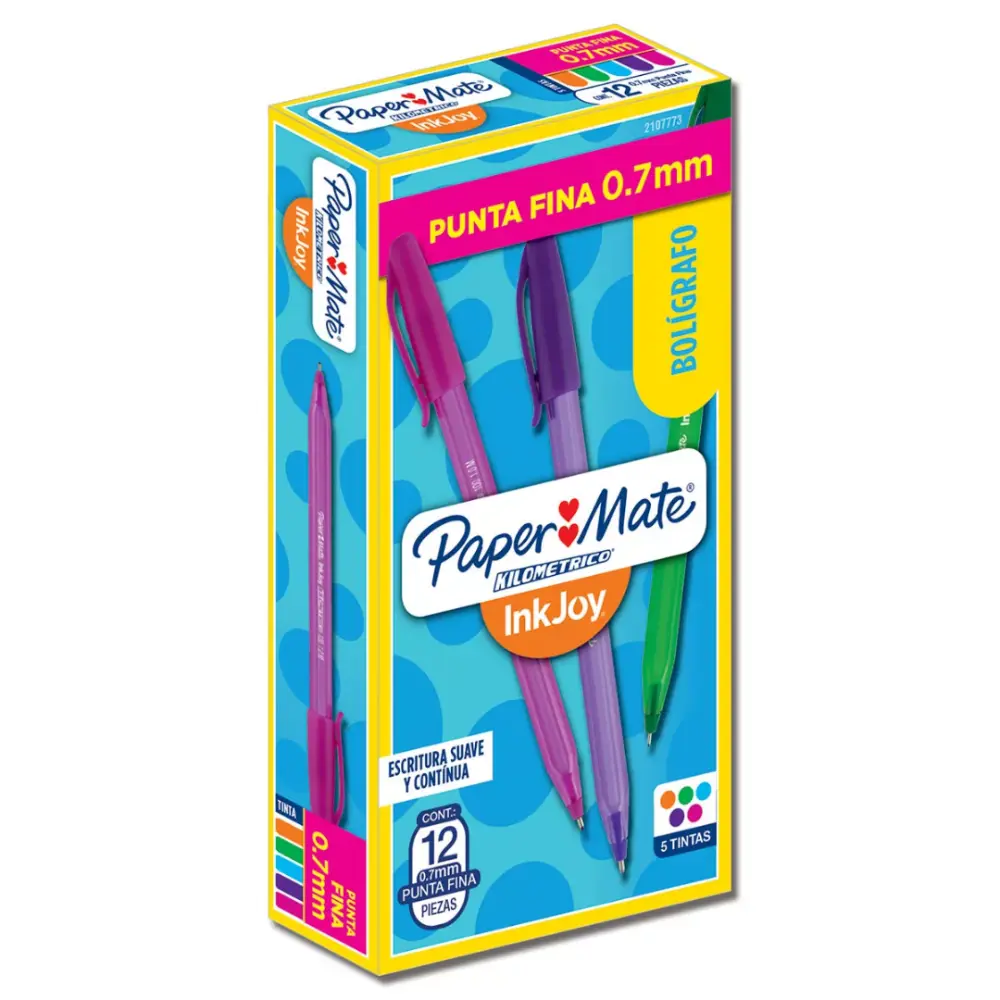 BOLIGRAFO KILOMETRICO P/FINO C/12 SURTIDOS