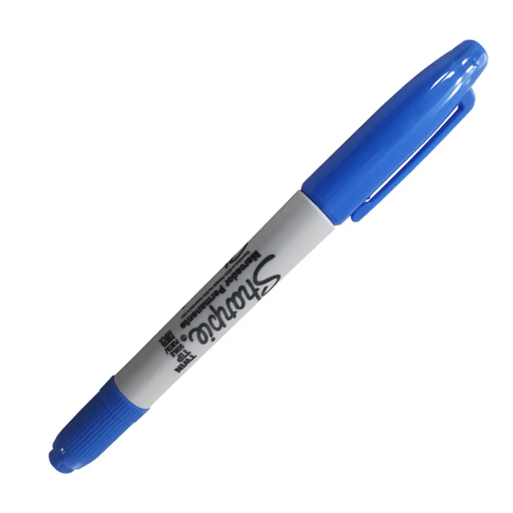 MARCADOR SHARPIE TWIN TIP DOBLE PUNTA AZUL