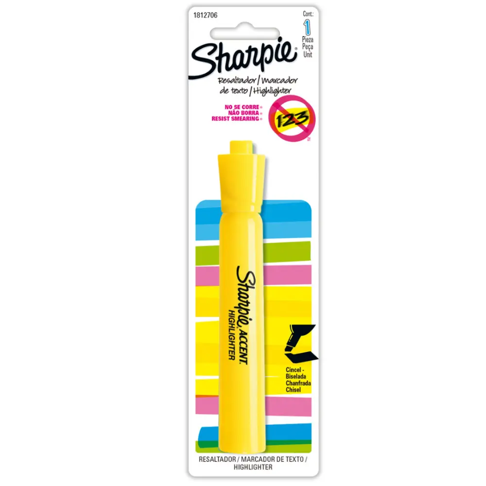 MARCADOR RESALTADOR SHARPIE AMARILLO