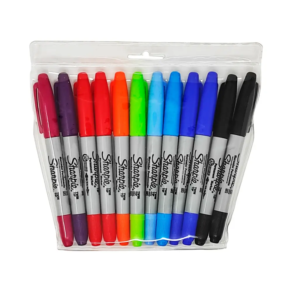 MARCADOR SHARPIE TWIN TIP ESTUCHE C/12 PZAS.