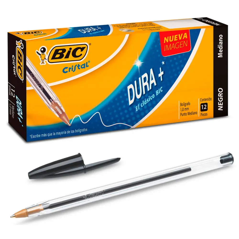 BOLIGRAFO BIC 923995 DURA MAS P/M NEGRO