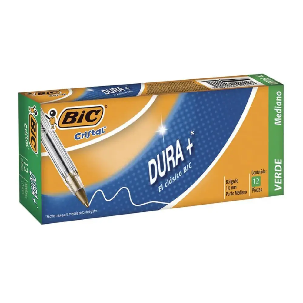 BOLIGRAFO BIC 923998 DURA MAS P/M VERDE