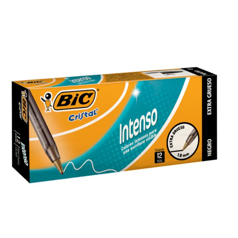 BOLIGRAFO BIC 924469 INTENSO 1.6 NEGRO