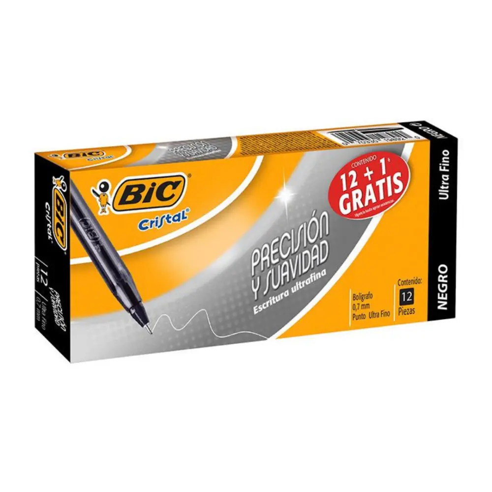 BOLIGRAFO BIC 939529 ULTRAFINO PRECISION Y SUAVIDAD NEGRO