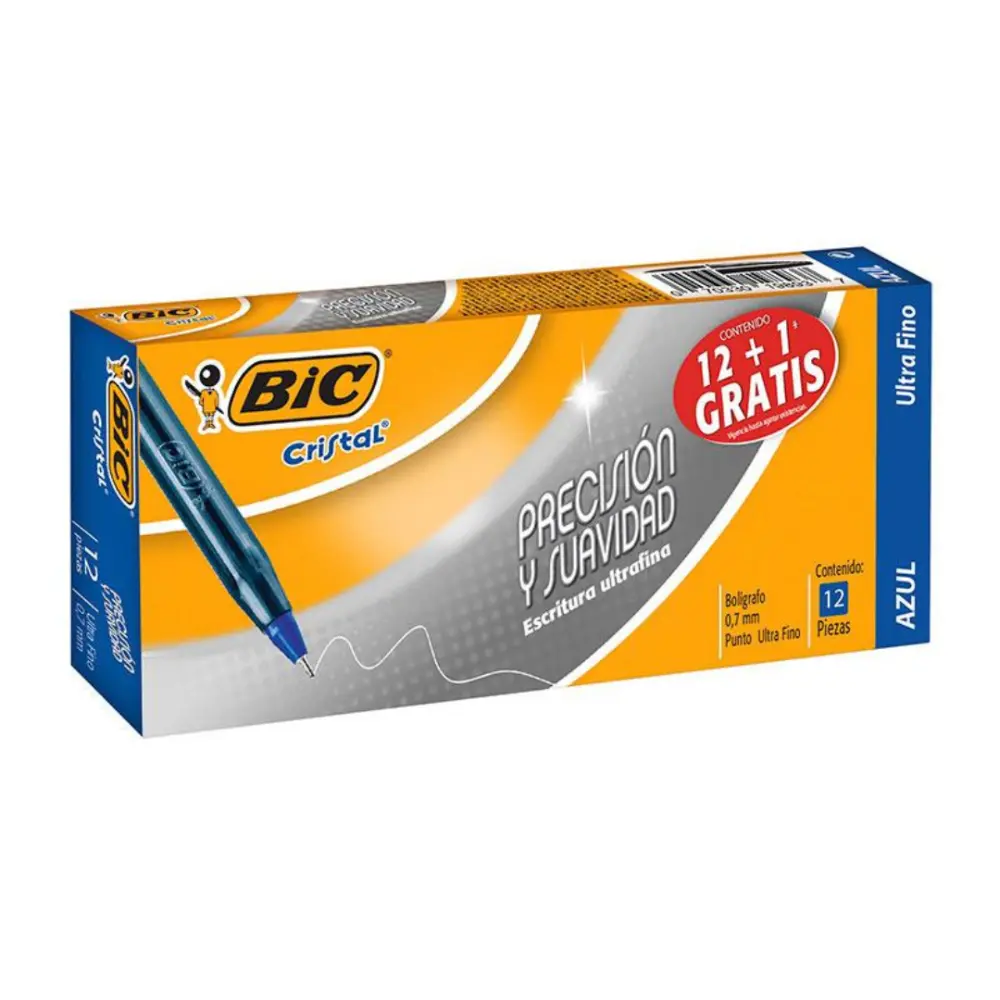 BOLIGRAFO BIC 939748 ULTRAFINO PRECISION Y SUAVIDAD AZUL