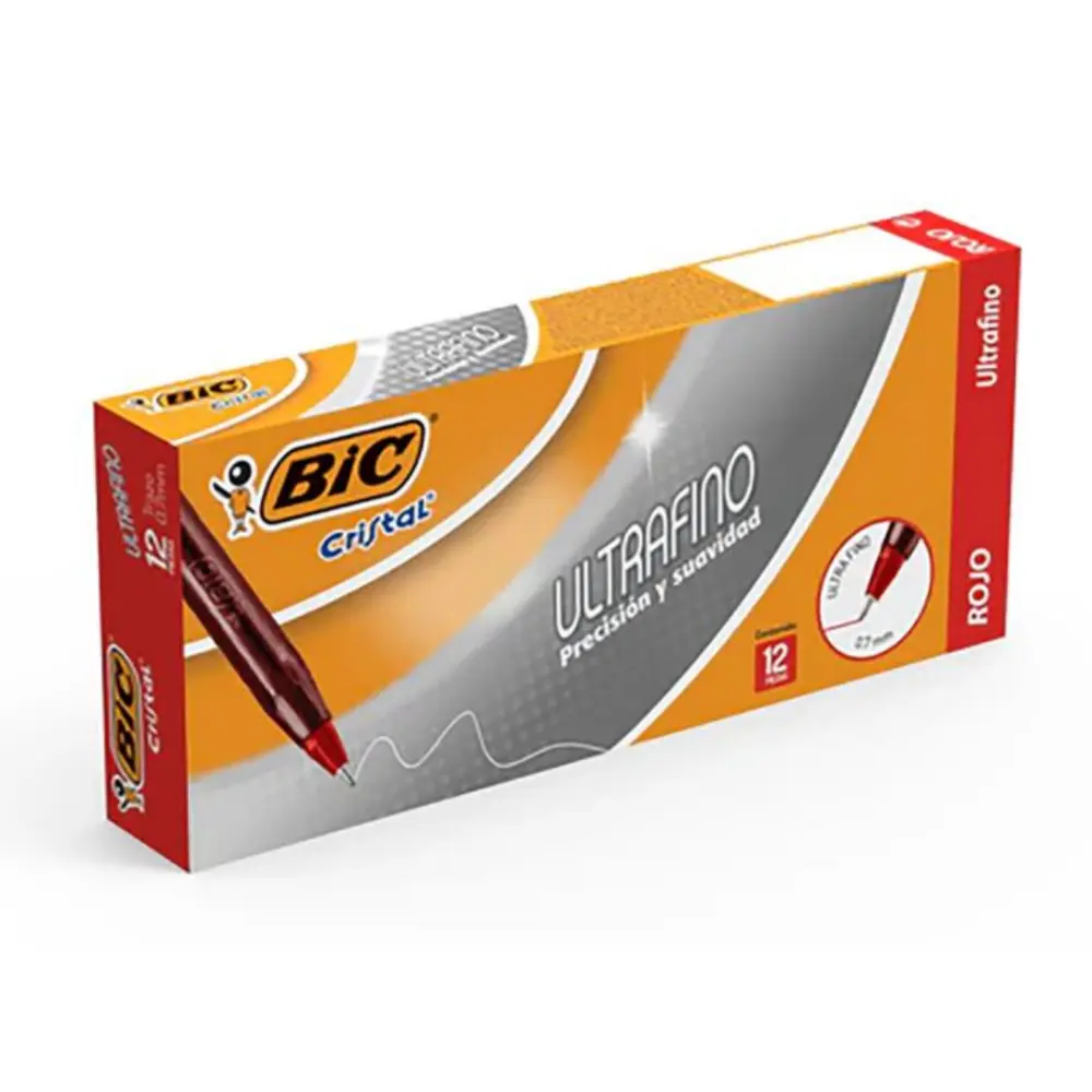 BOLIGRAFO BIC 939749 ULTRAFINO PRECISION Y SUAVIDAD ROJO