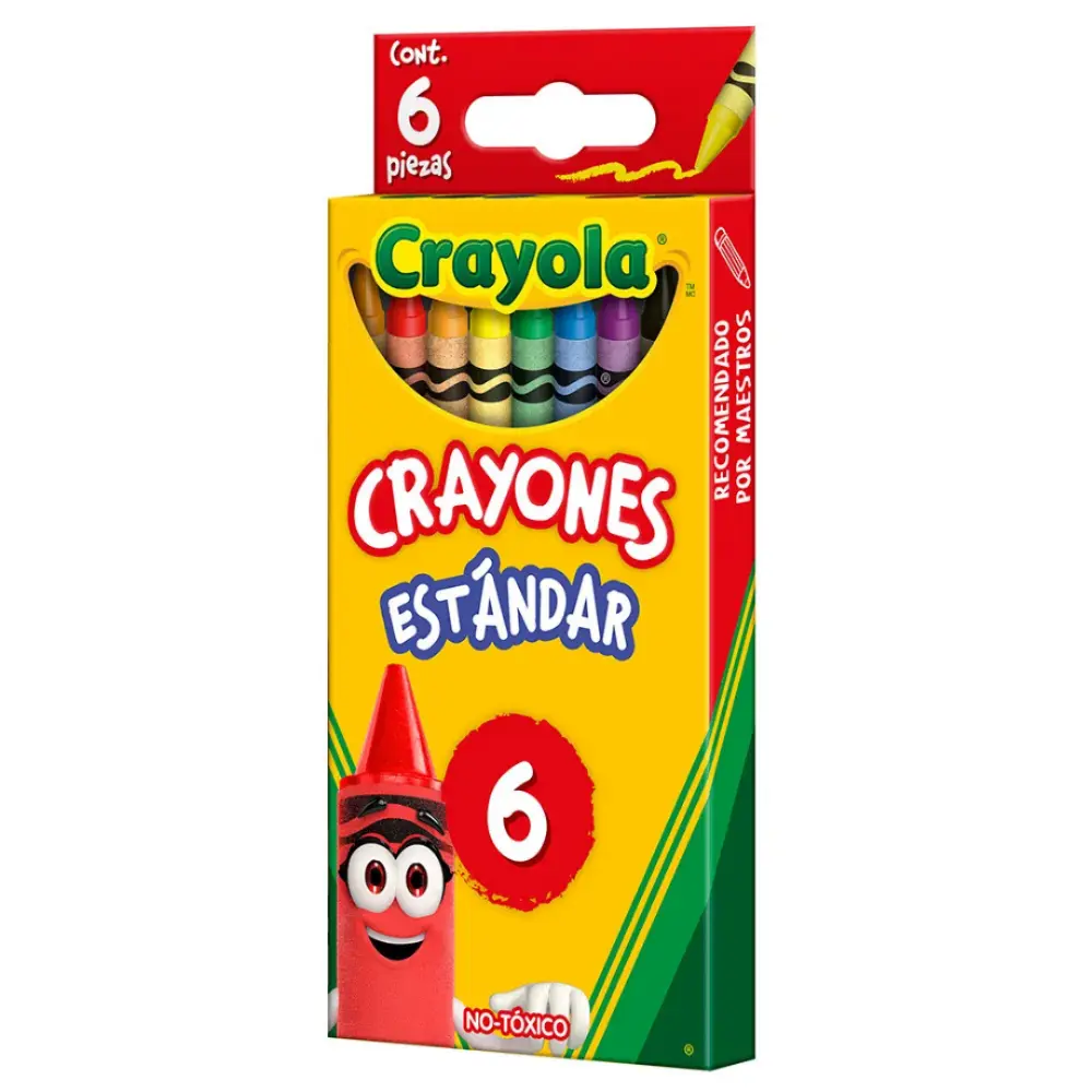 CRAYONES CRAYOLA CON 6 COLORES