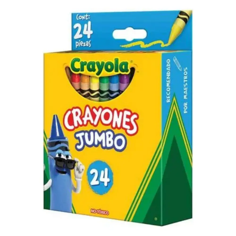 CRAYONES CRAYOLA JUMBO CON 24 PZAS.