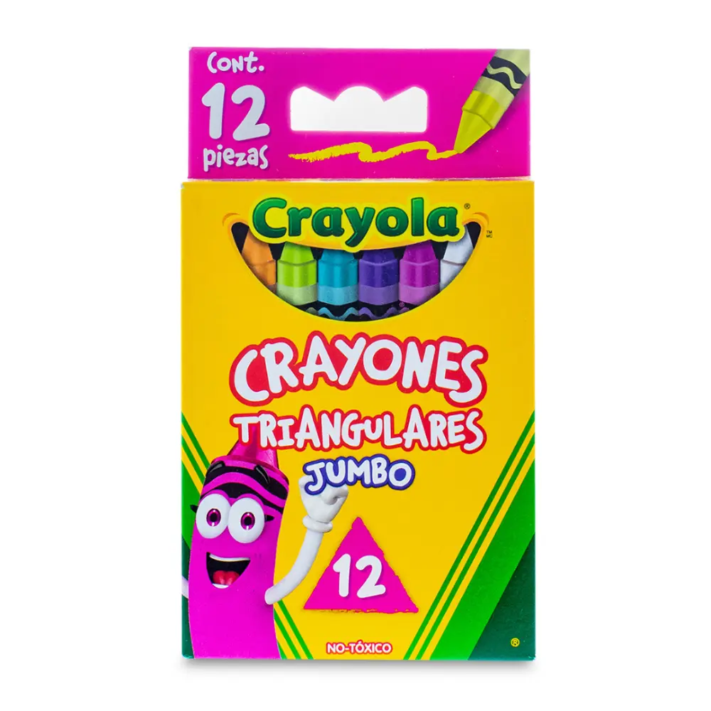 CRAYON CRAYOLA TRIANGULAR JUMBO C/12 PZAS.