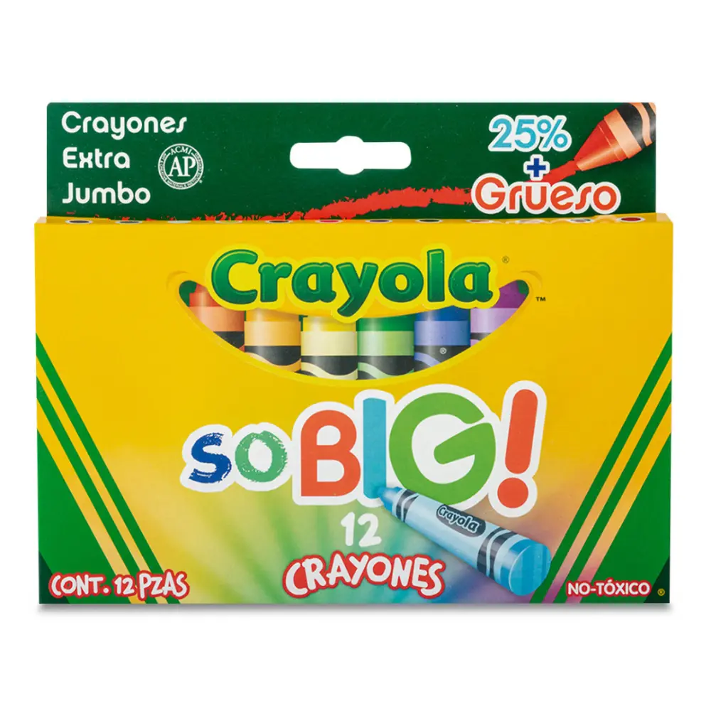 CRAYON CRAYOLA EXTRA JUMBO SO BIG C/12 PZAS.