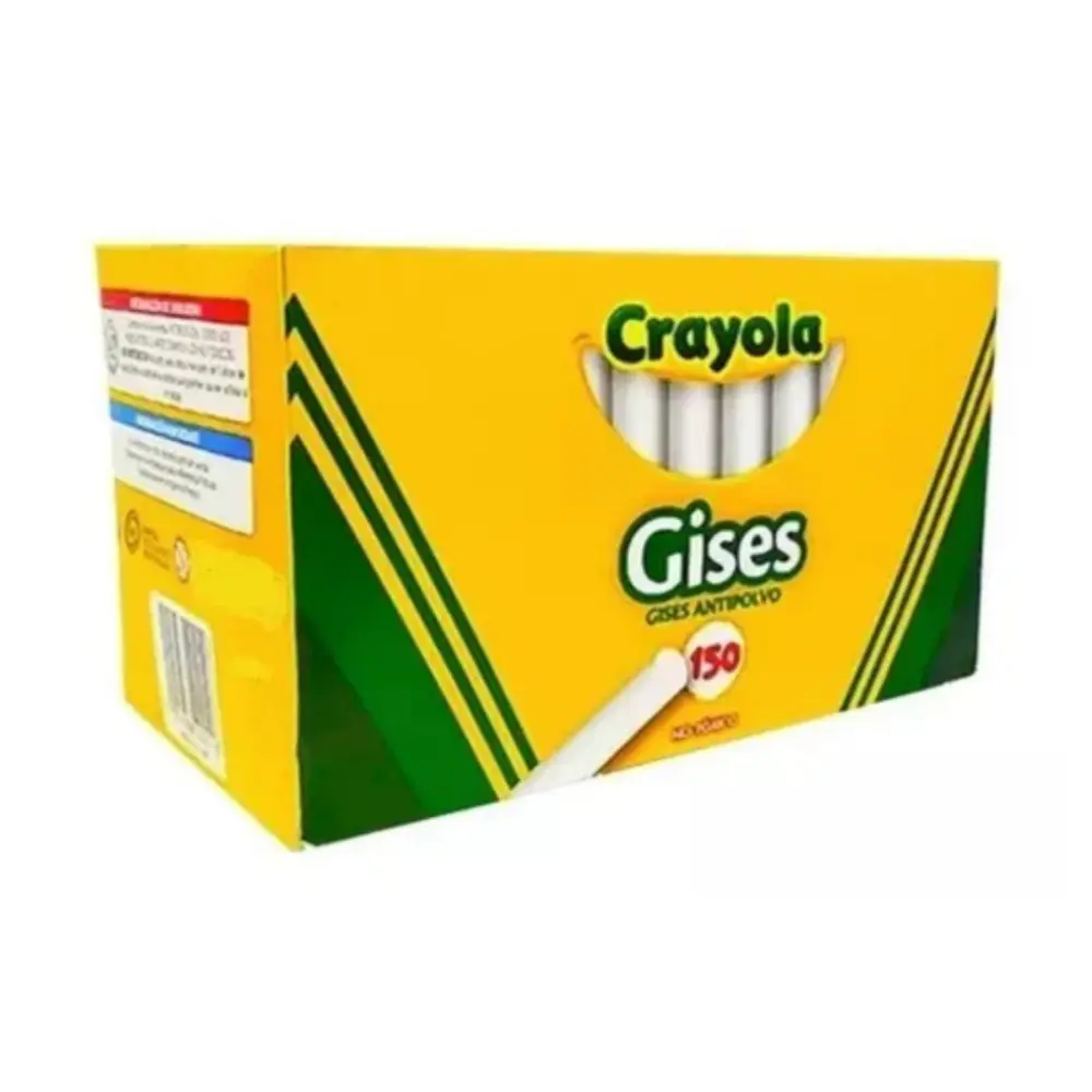 GIS CRAYOLA COMPRIMIDO BLANCO C/150 PZAS.