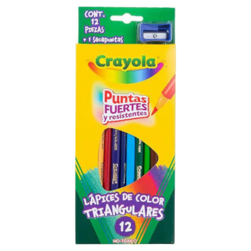 COLORES CRAYOLA TRIANGULAR C/12 LARGOS