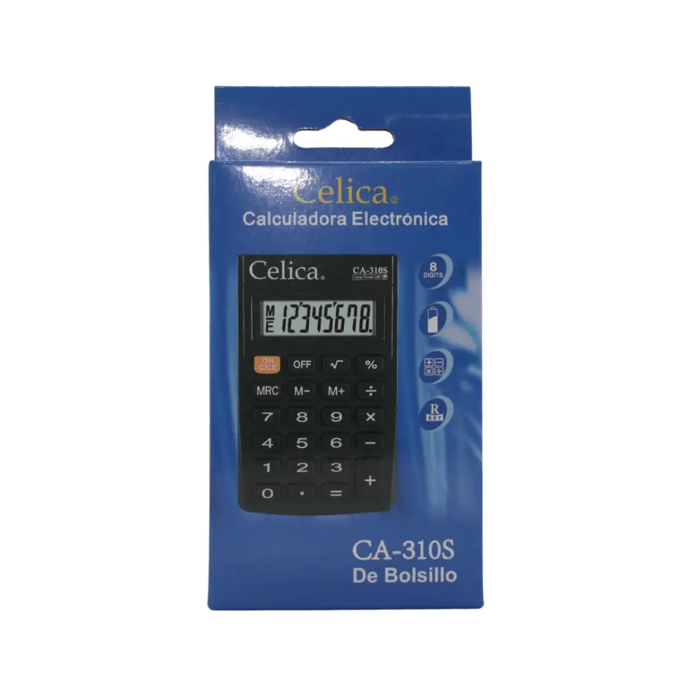 CALCULADORA CELICA MOD.CA-310S 8 DIGITOS