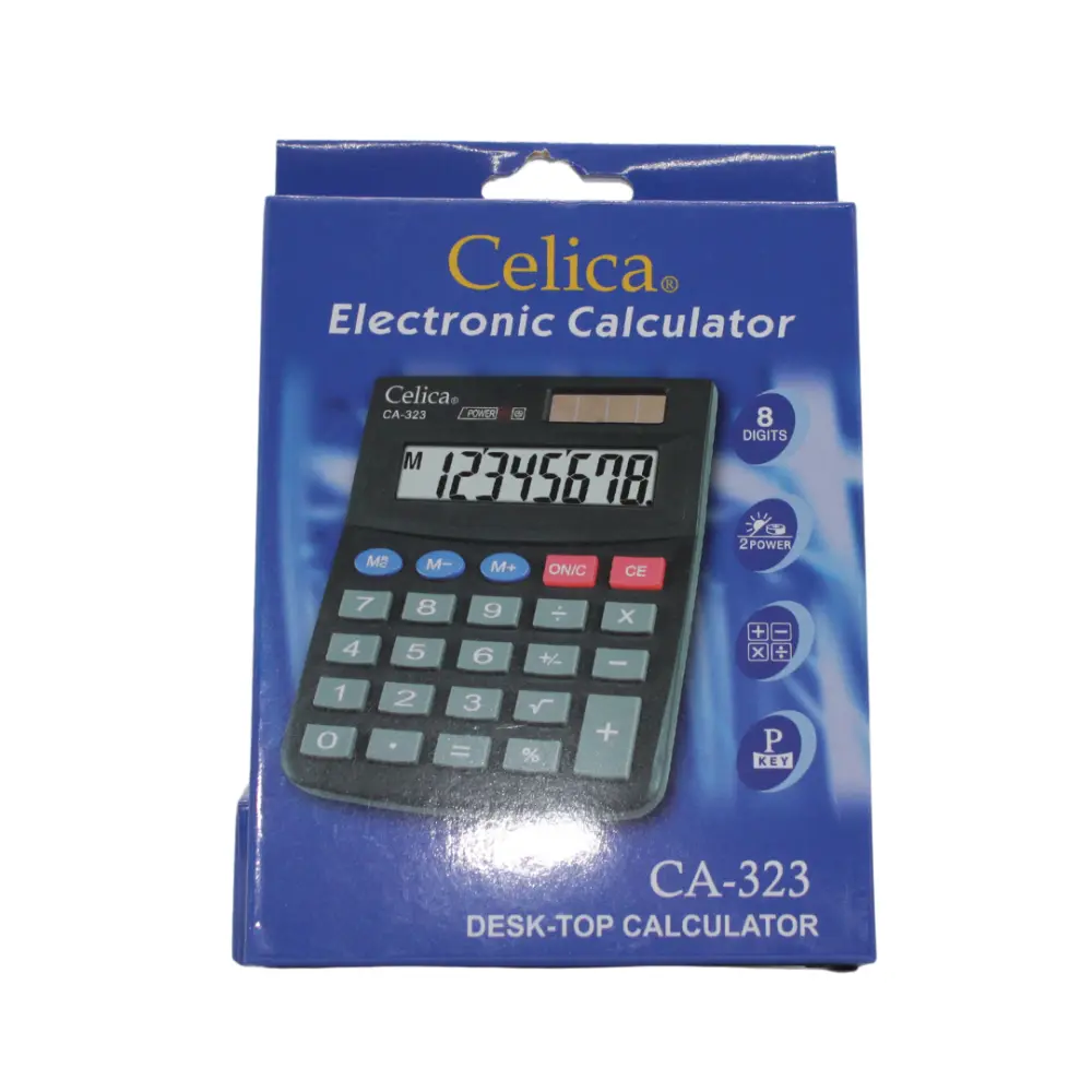 CALCULADORA CELICA MOD.CA-323 8 DIGITOS