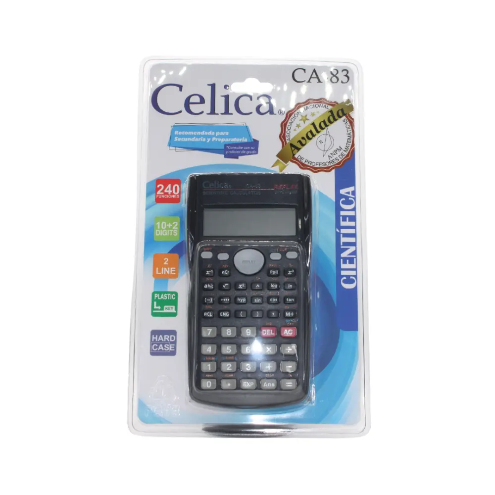 CALCULADORA CELICA MOD. CA-83BK CIENTIFICA NEGRA