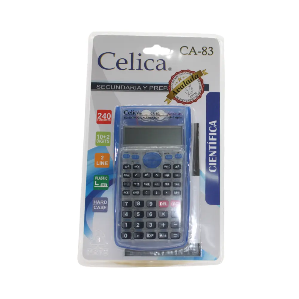 CALCULADORA CELICA MOD. CA-83BE CIENTIFICA AZUL