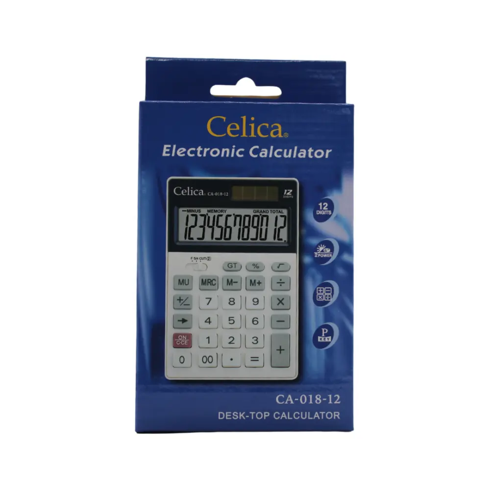 CALCULADORA CELICA MOD. CA-018 12 DIGITOS