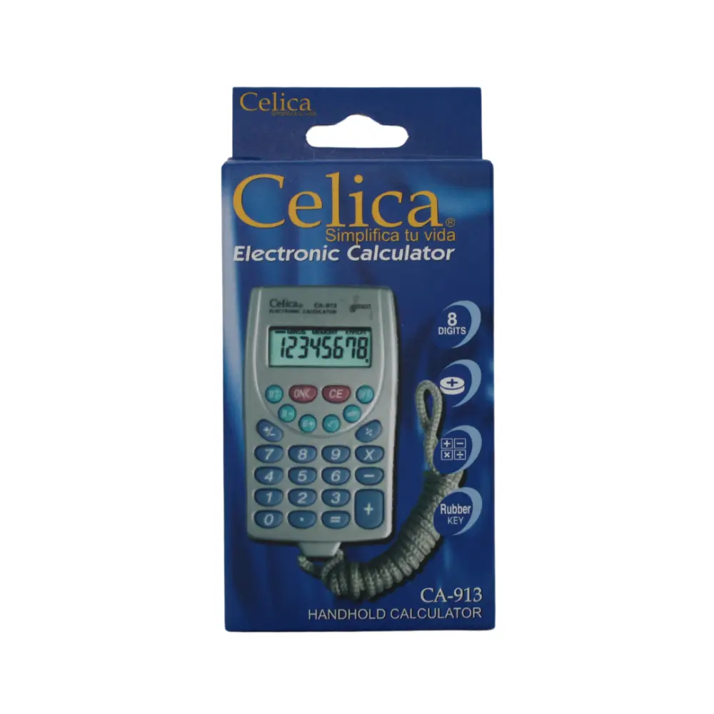 CALCULADORA CELICA MOD. CA-913 C/CORDON
