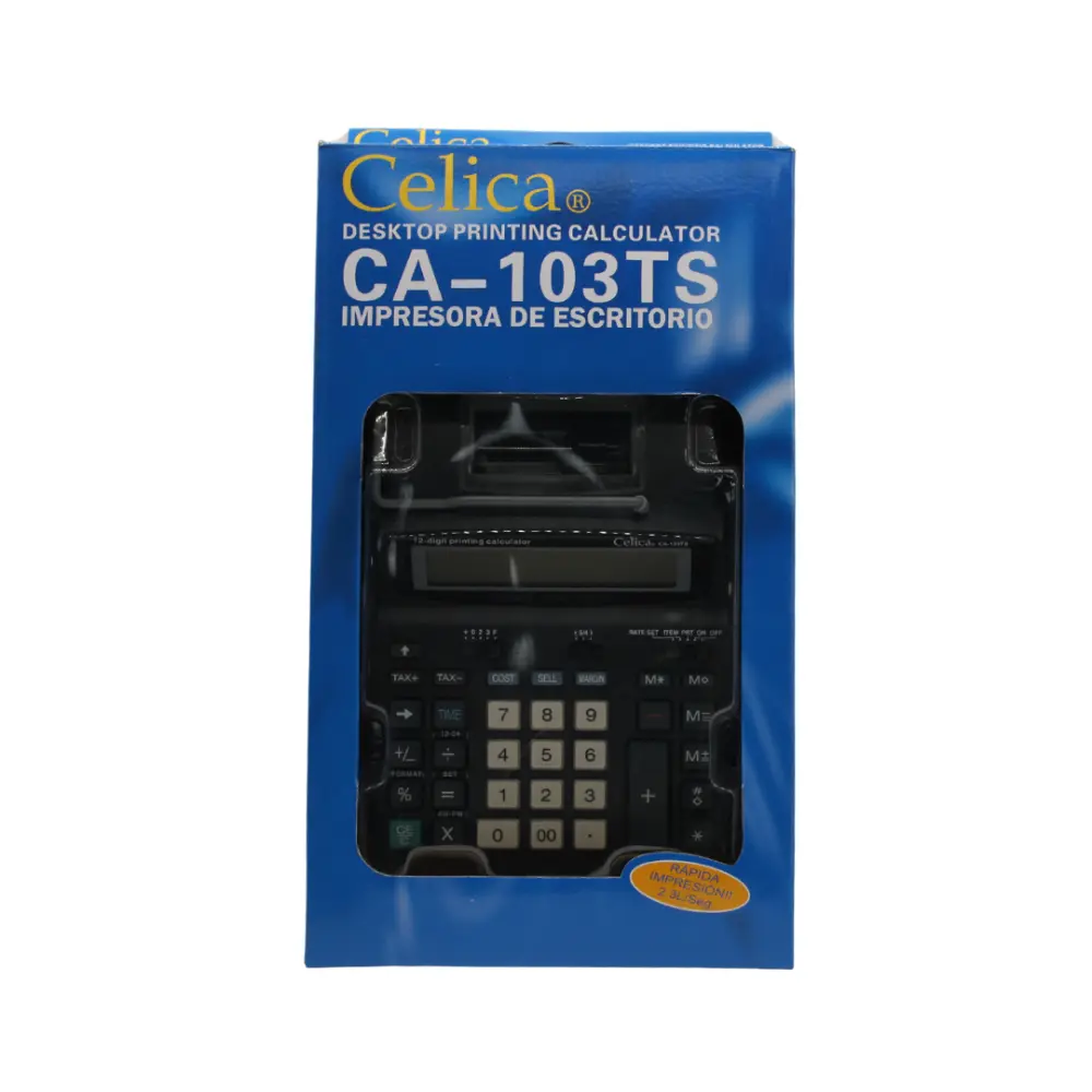 CALCULADORA CELICA CA-103TS 12 DIG. C/IMPRES