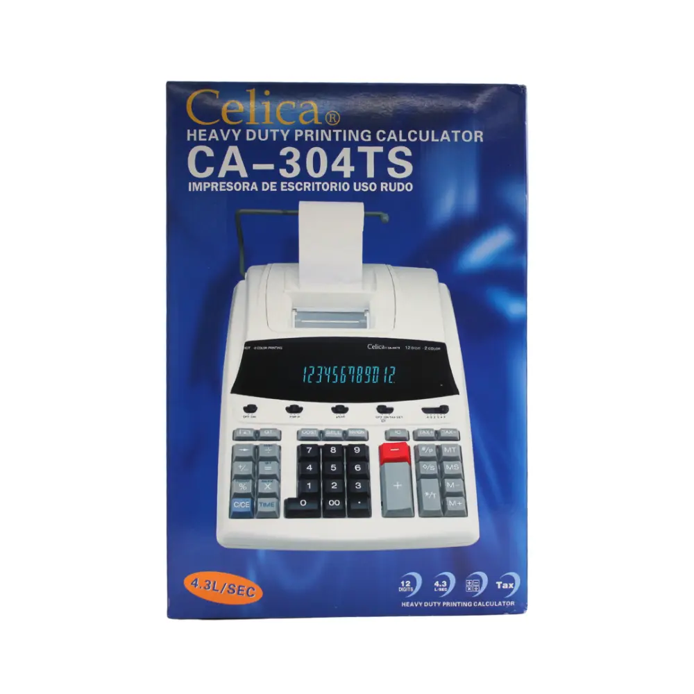 CALCULADORA CELICA CA-304TS 12 DIG. C/IMPRES