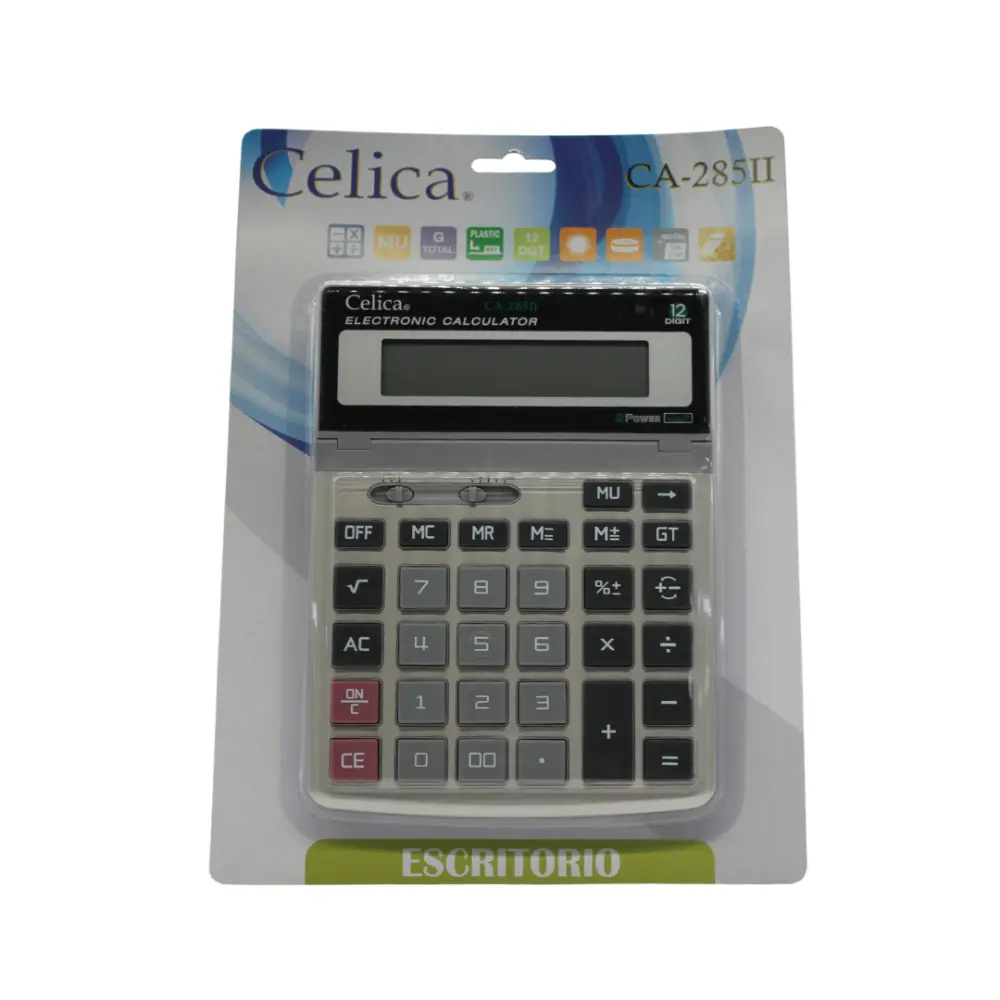 CALCULADORA CELICA MOD.CA-285 12 DIGITOS ABATIBLE