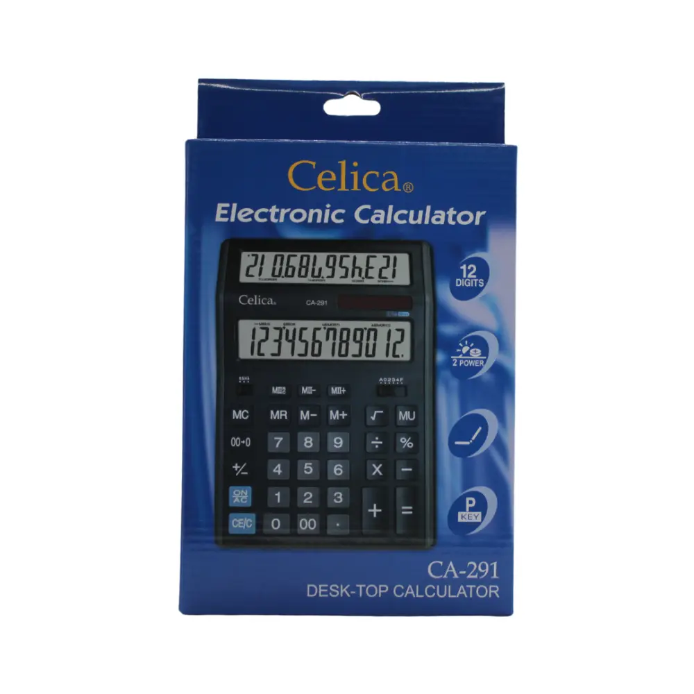 CALCULADORA CELICA CA-291 DOBLE PANTALLA 12 DIGITOS