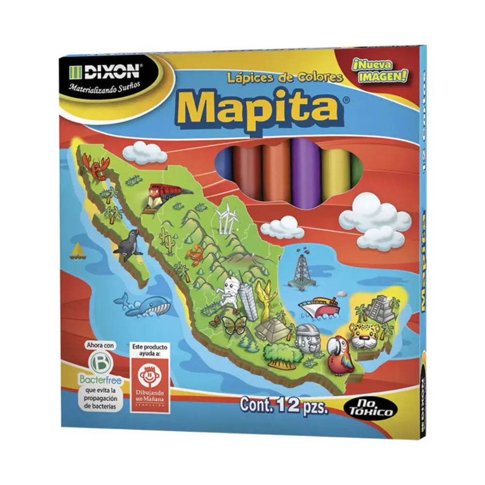 COLORES MAPITA C/12 CORTOS NO.102