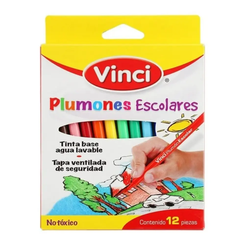 MARCADOR VINCI ESCOLAR PTE. C/12 PZAS.