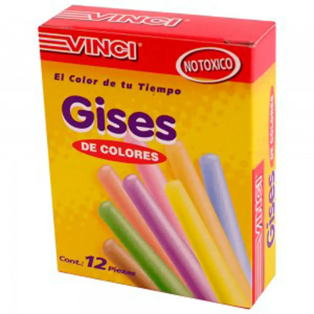 GIS VINCI DE COLORES CAJA CON  12