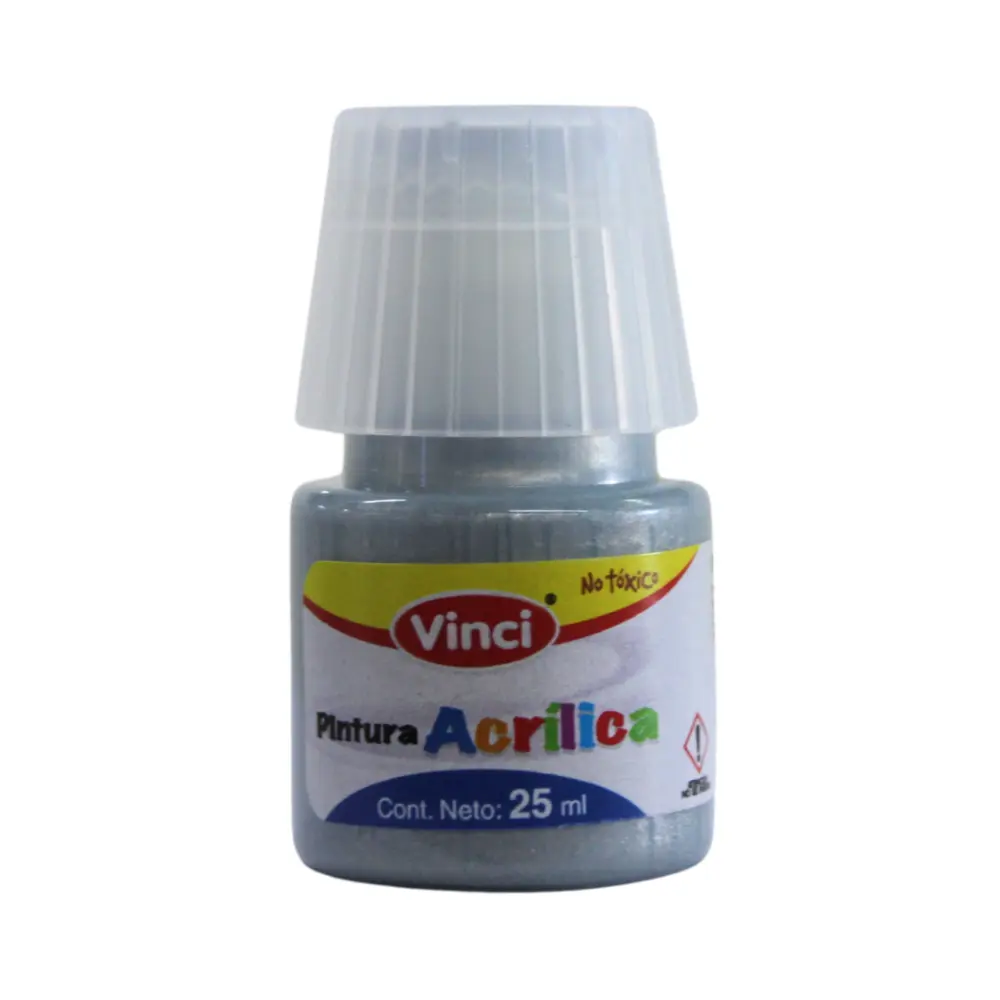 PINTURA VINCI ACRILICA PLATA