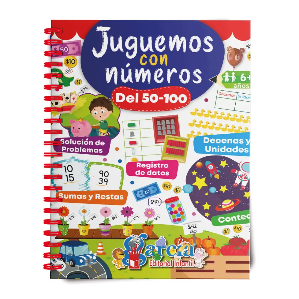 LIBRO DE ACTIVIDADES GARCIA JUGUEMOS C/NUMEROS 50 AL 100