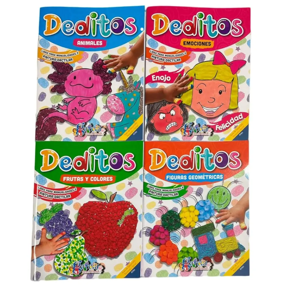 LIBRO DEDITOS P/MANUALIDADES Y PINTURA DACTILAR