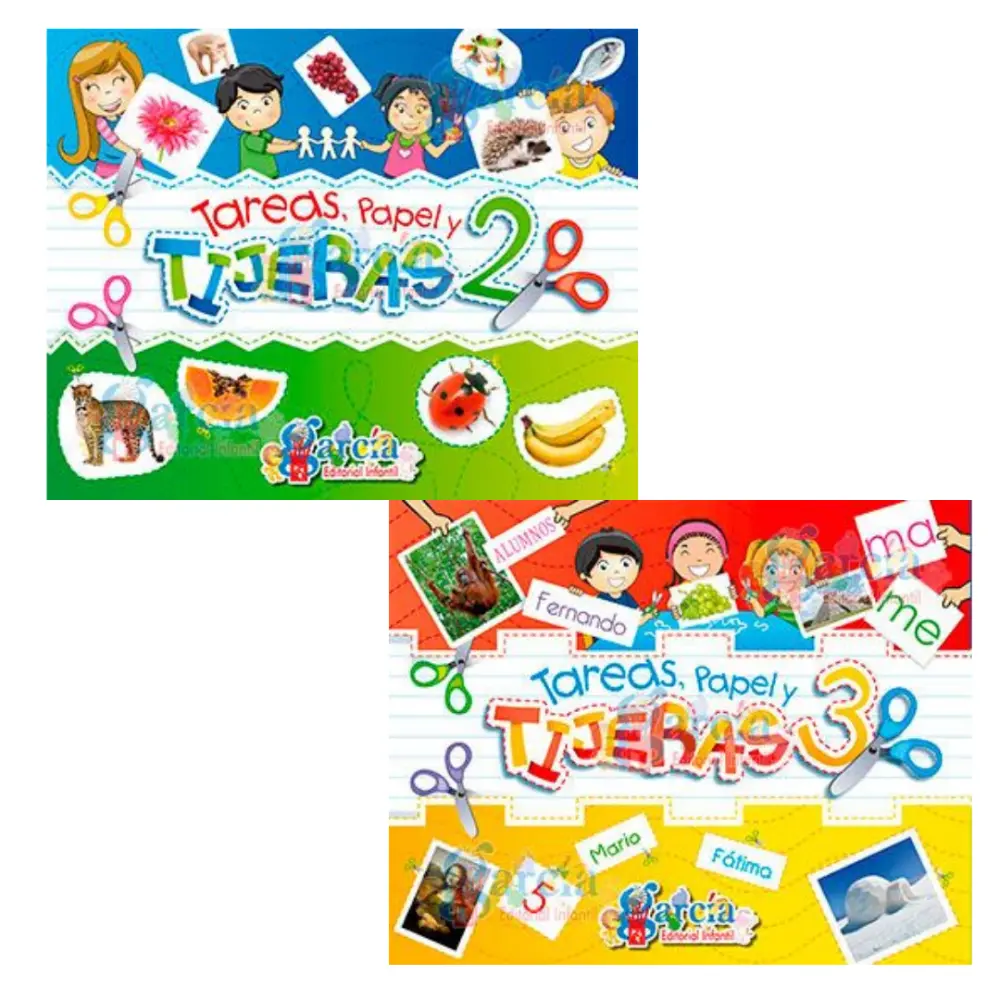 LIBRO DE ACTIVIDADES TAREAS PAPEL Y TIJERAS 2 Y 3
