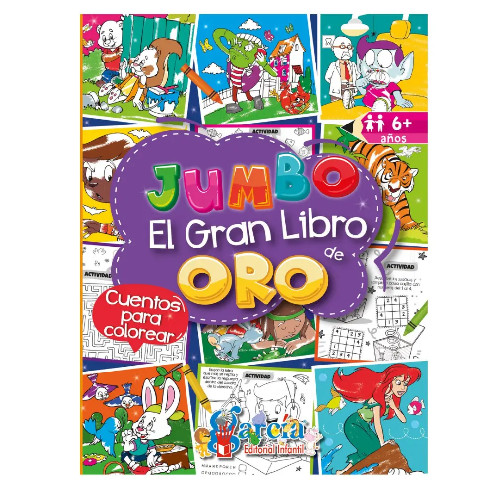 LIBRO P/COLOREAR GARCIA JUMBO EL GRAN LIBRO DE ORO