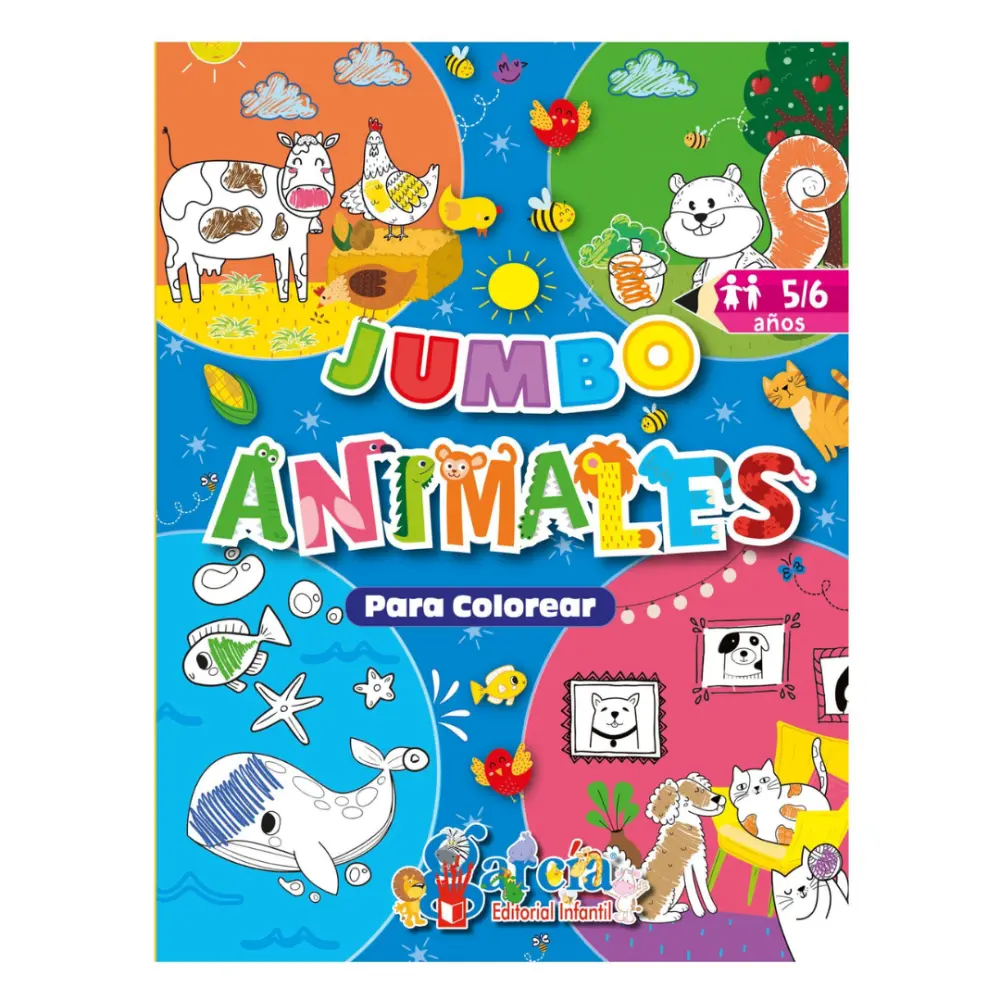 LIBRO P/COLOREAR GARCIA JUMBO ANIMALES