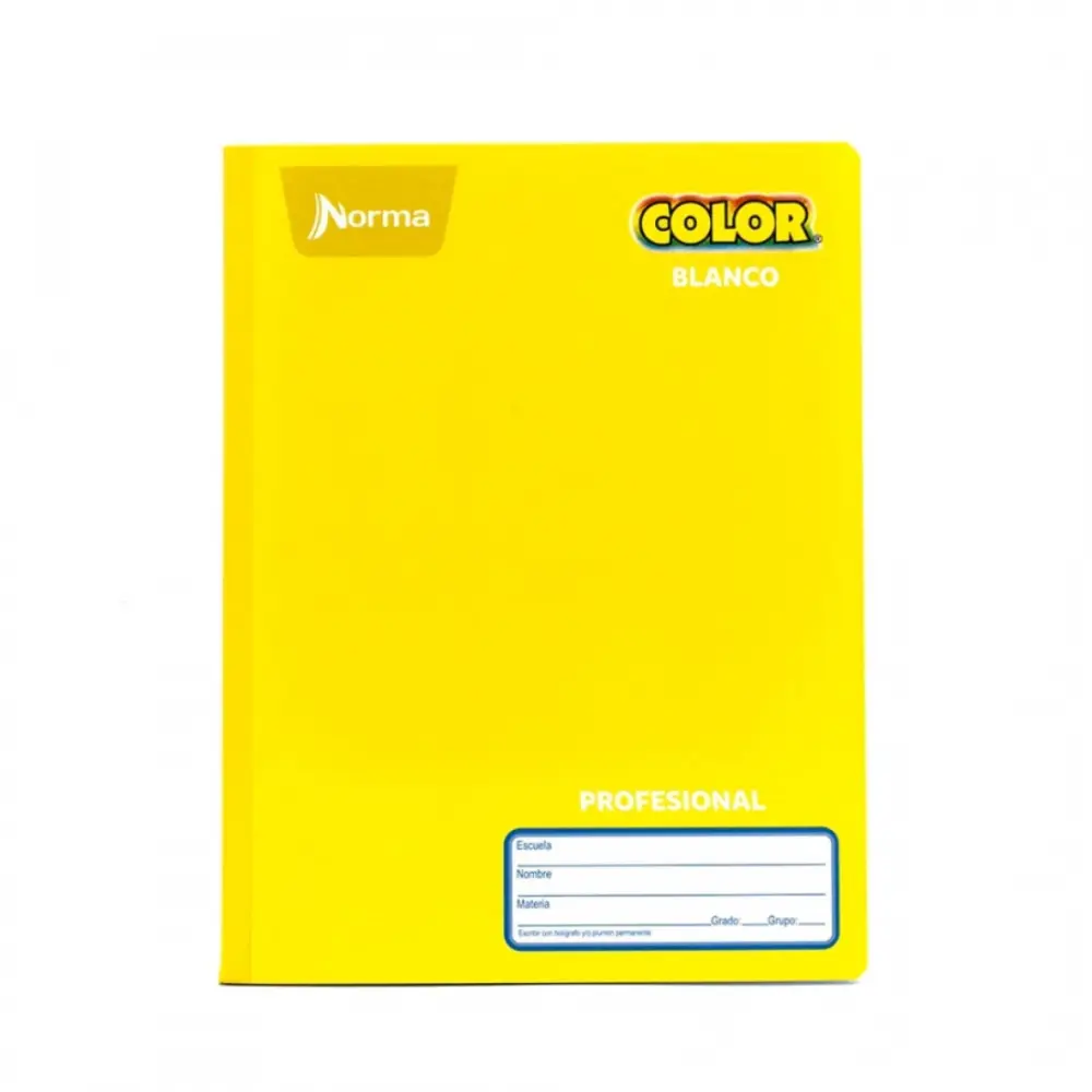 CUADERNO COSIDO NORMA PROFESIONAL COLOR 100H BLANCO