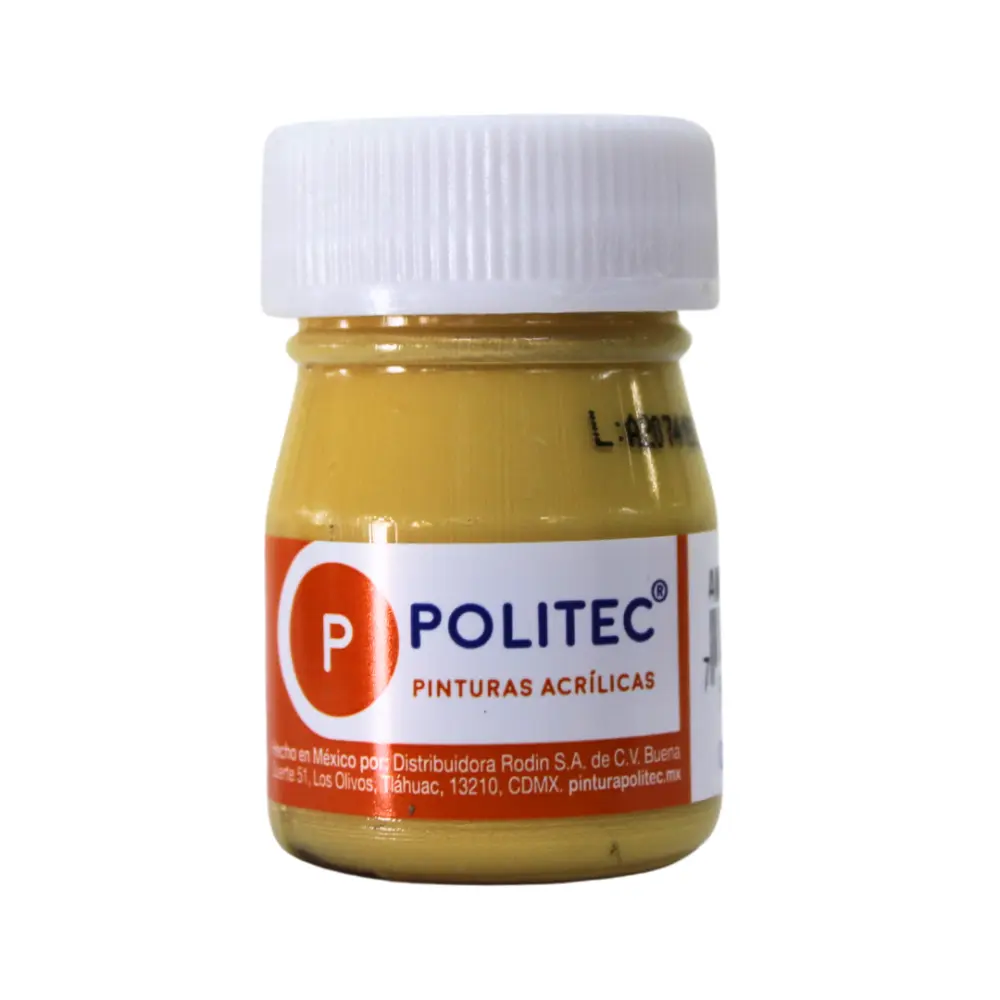 PINTURA POLITEC 327 AMARILLO CLARO 20 ML.