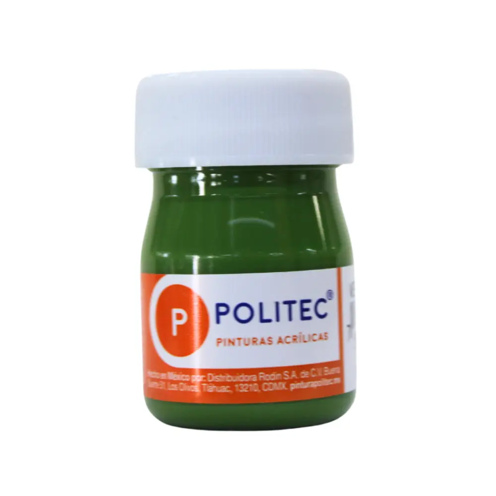 PINTURA POLITEC 328 VERDE HOJA 20 ML.