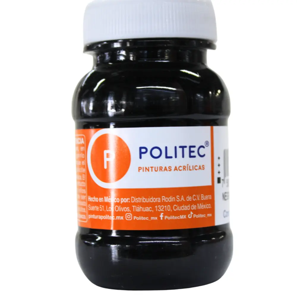 PINTURA POLITEC 302 100 ML. NEGRO INTENSO