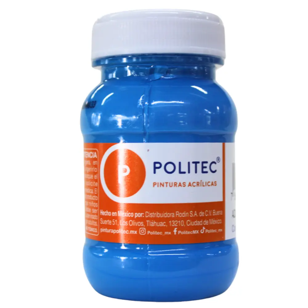 PINTURA POLITEC 313 100 ML. AZUL CELESTE