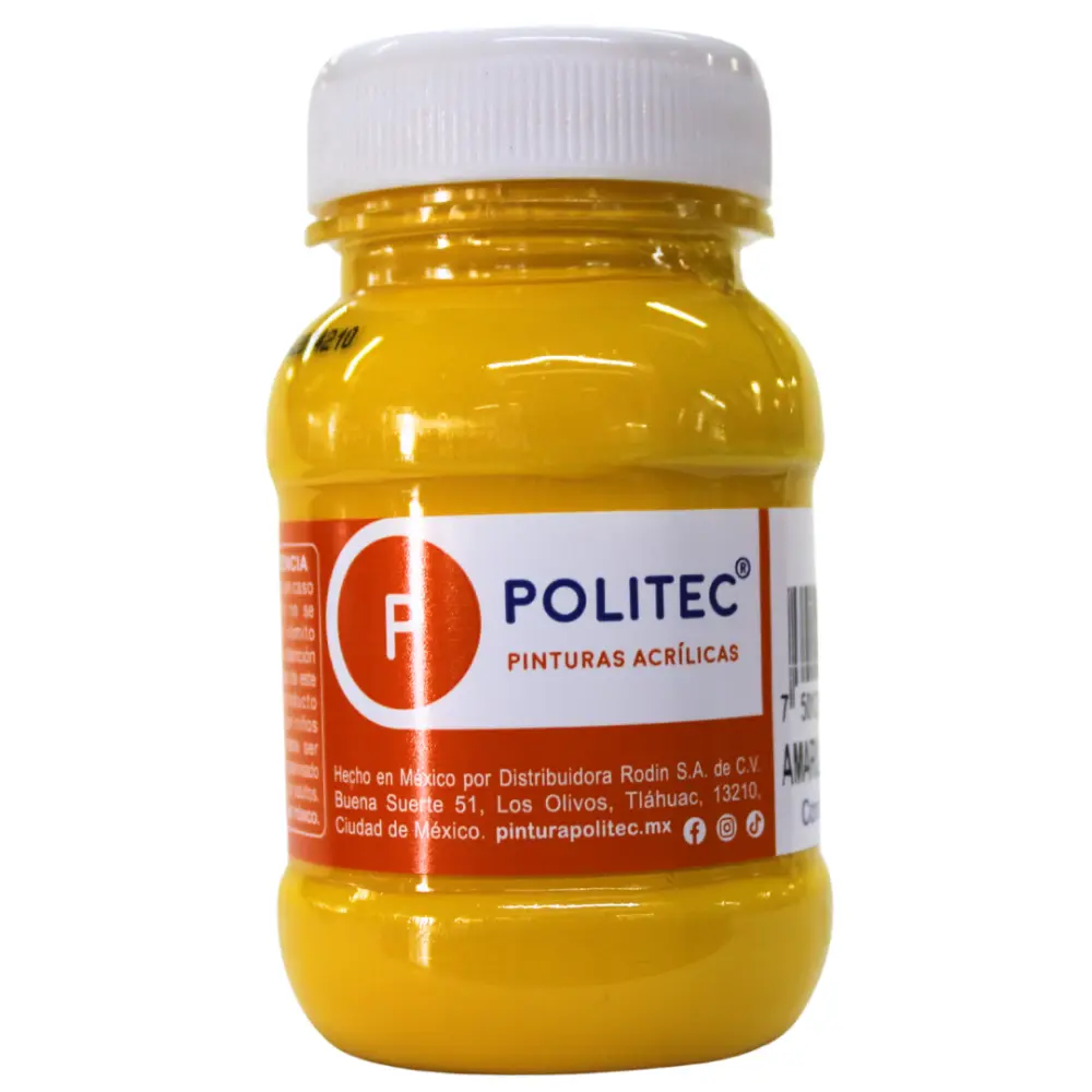 PINTURA POLITEC 318 100 ML. AMARILLO MEDIO