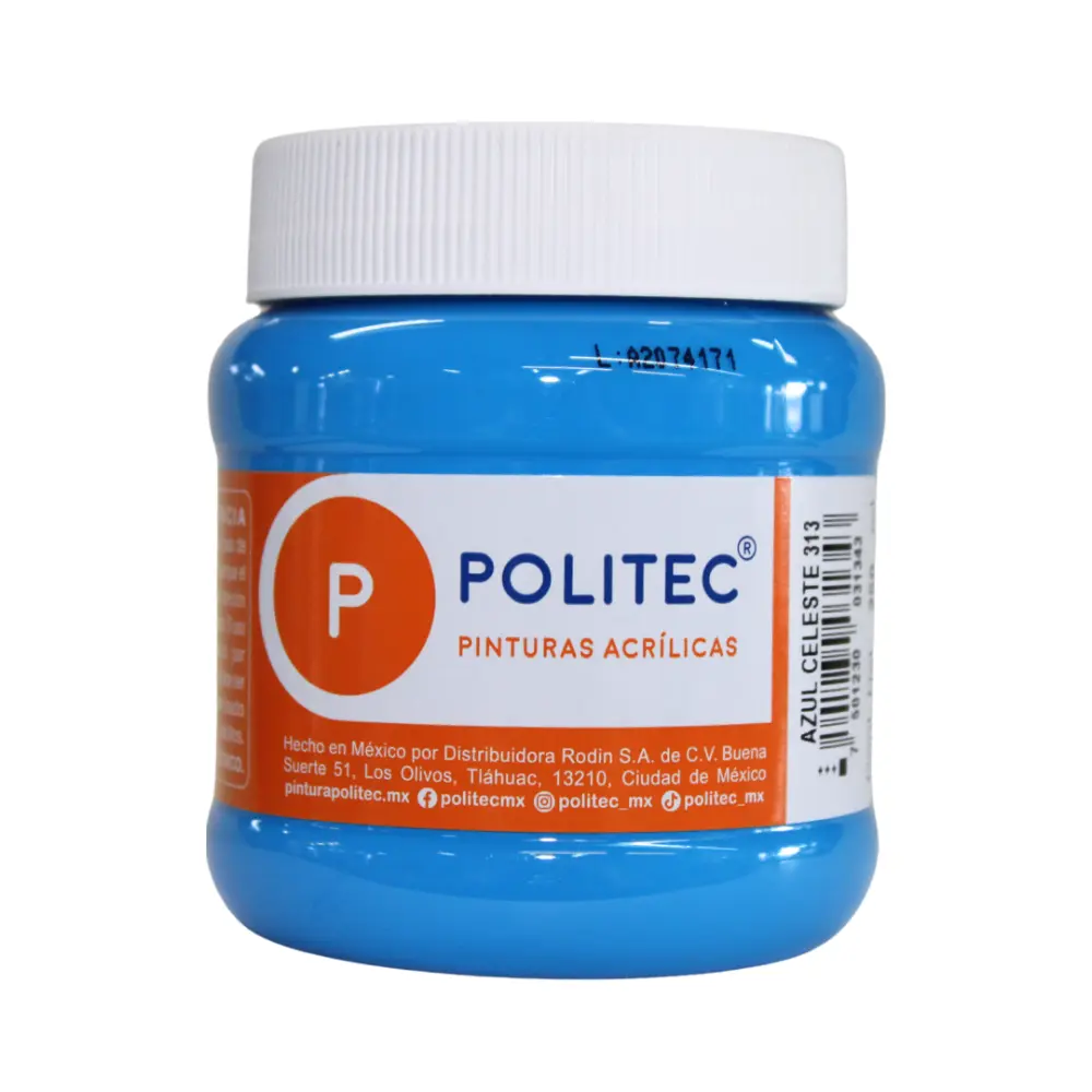PINTURA POLITEC 313 250 ML. AZUL CELESTE
