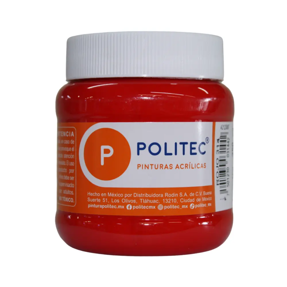PINTURA POLITEC 314 250 ML. ROJO