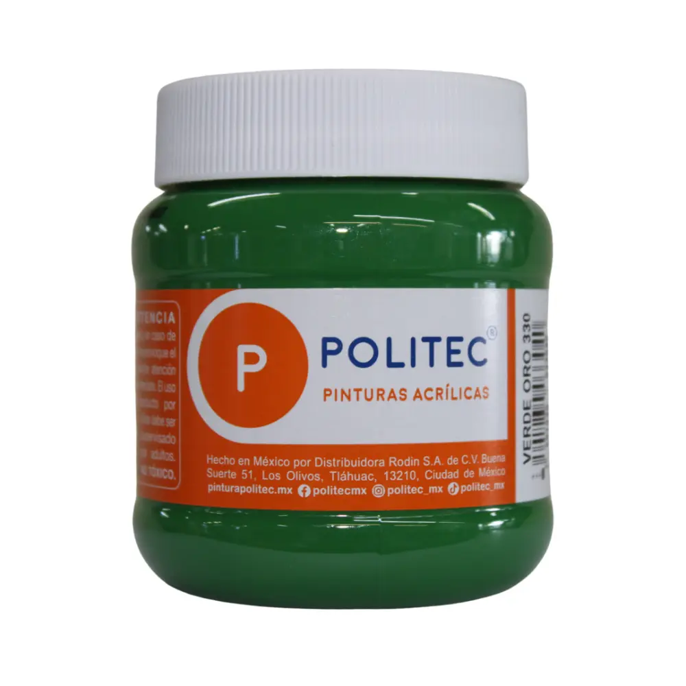 PINTURA POLITEC 330 250 ML. VERDE ORO